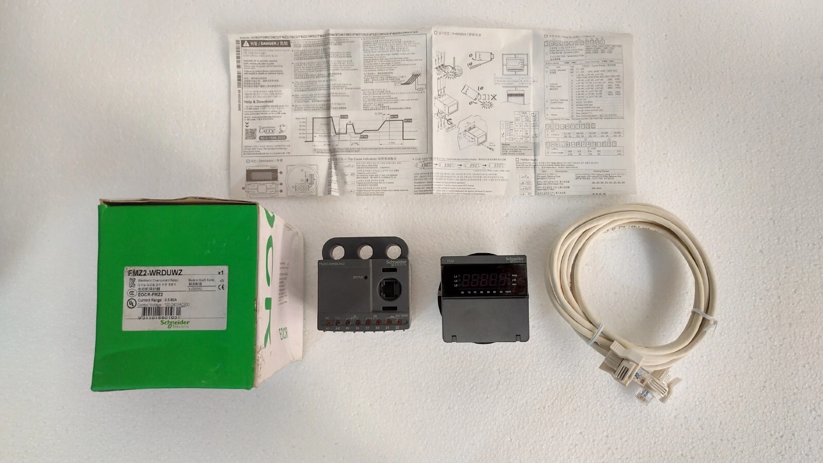 Schneider EOCR FMZ2-WRDUWZ Electronic Over Current Relay 100~240V With RJ45 Cab